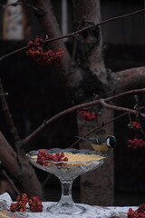 meat in the fireplace