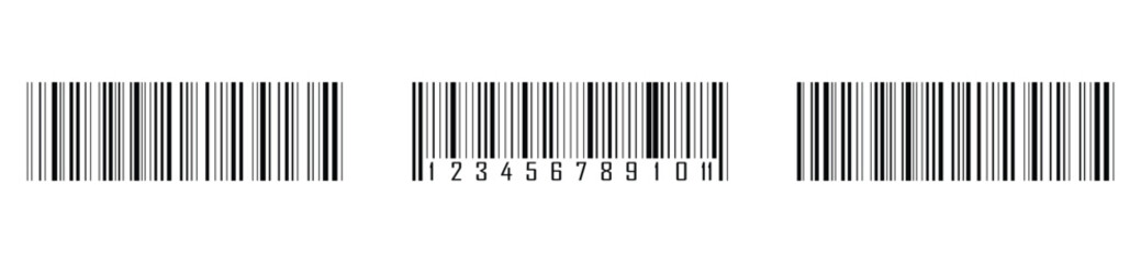 Scannable Barcode Icons Collection – Black Designs on White