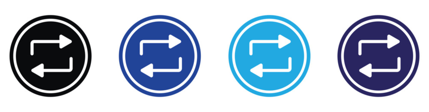 Social Media Repost Button Icon for Instagram, minimalist vector symbol with transparent background for app and website design.
