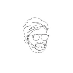 Continuous One line drawing of tie and lettering International Men's Day. Concept Men's Day card Continuous line style.