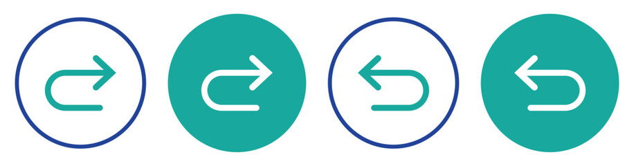 Backward Message and Send Back Icons in Black App Style