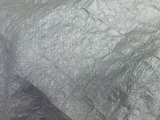 Crinkled Metallic Gray Tarp Texture