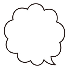 シンプルな吹き出し