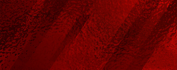 Dark red grunge stripes abstract banner design. Geometric tech vector background