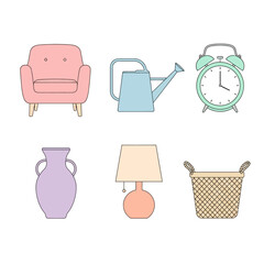 Minimalist interior objects art piece showcasing a cozy and aesthetic living space concept