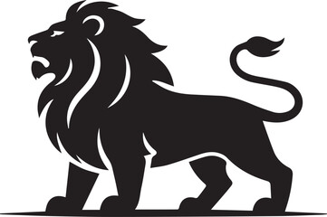 PBlack and White Heraldry Symbol of Strength and Powerrint