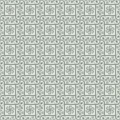 Elegant vintage seamless geometric floral tile pattern for home decor, wallpapers, textiles, stationery backgrounds, premium packaging and modern interior decorative surface design