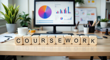 Academic coursework planning for college learners focused on tracking assignments, managing due dates and organizing subject requirements across an entire semester or continuing education program