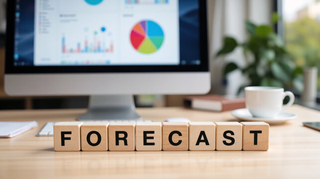 Forecast accuracy message for revenue teams explaining next quarter outlook plus demand planning in subscription business presentations about scenario modeling, budget updates and board reporting