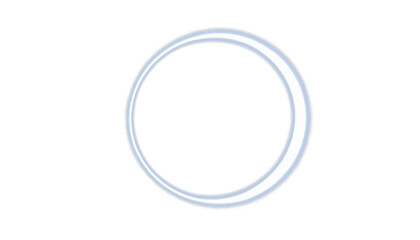 Circle backlight, white glow on transparent background for overlay