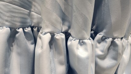 Diagonal stripe pattern, wrinkled fabric, white and sky blue wrinkled fabric, velvet fabric texture, wrinkled velvet fabric, simple fabric texture