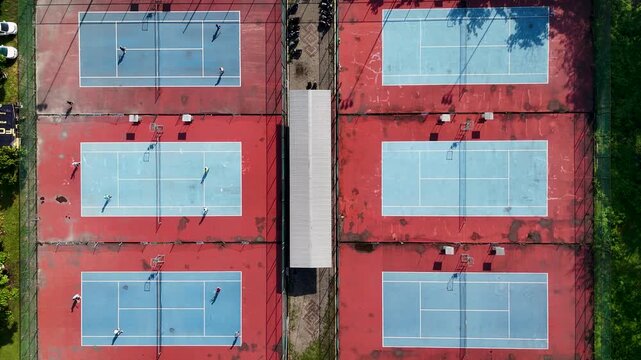 Tennis courts at Sultan Agung Stadium in Bantul are ready for players under clear skies