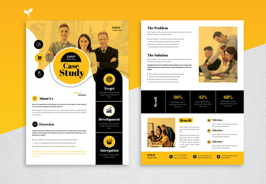 Case Study Business Flyer Template