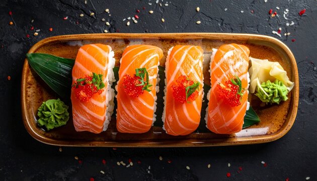 Premium Salmon Sushi Platter