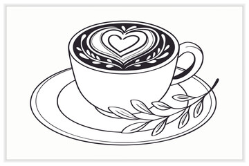 Hand Drawn Coffee Shop Illustration Set Cafe Icons, Barista Elements, Coffee Equipment