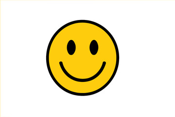 Classic yellow smiley face symbol representing happiness and positive emotion