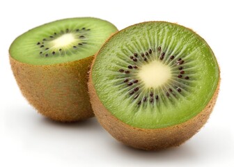 Fototapeta premium Kiwi fruit healthy food delicious tropical vitamin c fresh whole isolated on white background