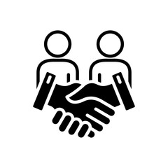 Partnership Agreement A Business Deal Handshake Illustration