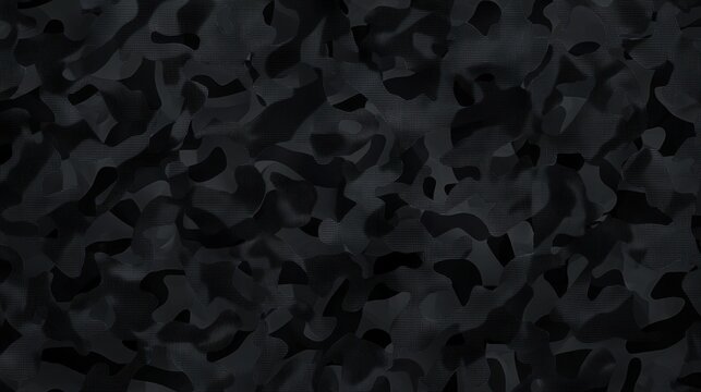 Dark Camo Pattern with Subtle Shadows and Textures for Design Projects