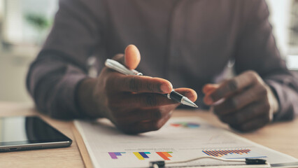 Businessman talking to a customer or colleague