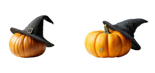 Cute Pumpkin Hat Illustration, Halloween Pumpkin Character, Funny Pumpkin Decoration PNG
