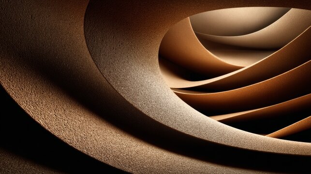 Curled kraft paper packaging filler texture - Powered by Adobe