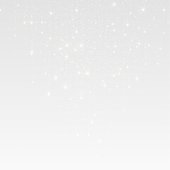 PNG glitter overlay with transparent gold garland on transparent background
