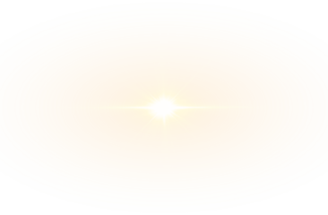 Bright Gold Light Effect PNG with Energetic Flare Overlay on transparent background