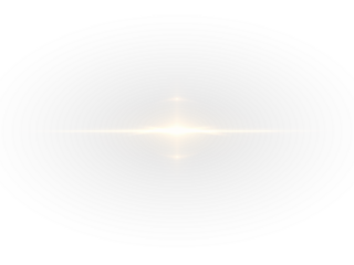 Golden Light Flare PNG with Transparent Background