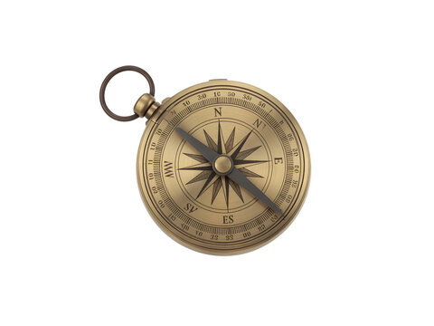 Gold compass png