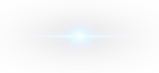 Blue Light Flare PNG on Transparent Background