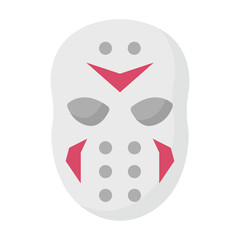Hockey Mask Vector icon which can easily modify or edit