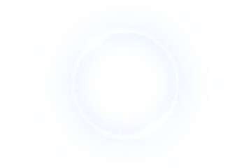 Blue Energy Ring PNG with Transparent Overlay on transparent background