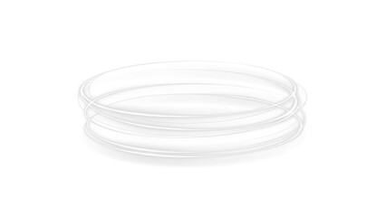 PNG Overlay of White Spiral Light with Transparent Background