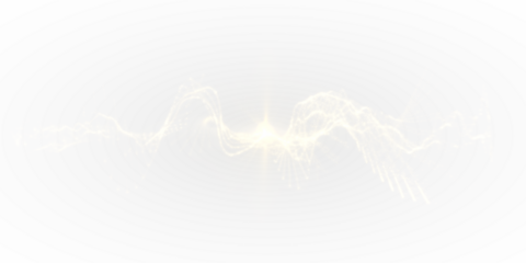 Gold PNG Overlay with Sparkle and Swirl Effect on transparent background