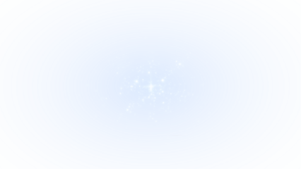Blue Sparkle PNG Overlay with Stars and Glow on transparent background