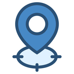 pin location with target icon © agusraharj