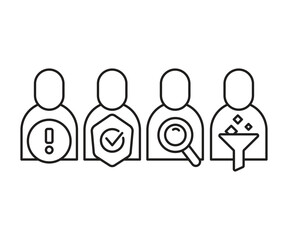 Obraz premium user profile and user interface icons set
