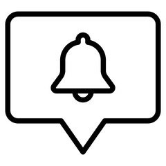Notification bell icon. Alarm symbol. Incoming inbox message. Ringing bells. Alarm clock and smartphone application alert. Social media element. New message symbol flat style - stock vector.