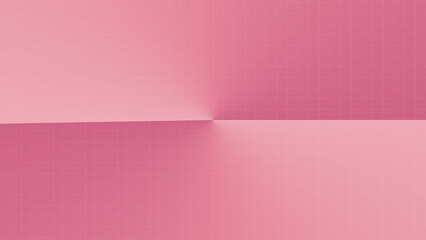 Fototapeta premium Abstract pink gradient background with a central fold or crease effect