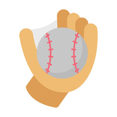 Baseball Glove Vector icon which can easily modify or edit