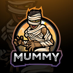 Mummy esport mascot logo design