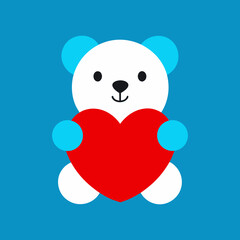 teddy bear with heart