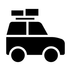 Car icon. Auto vehicle isolated. Transport icons. Automobile silhouette front view. Sedan car, vehicle or automobile symbol on white background - stock vector.