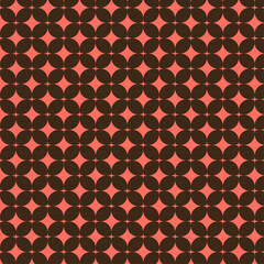 Retro Geometric Pattern with Overlapping Circles
