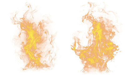 Abstract Art of Smoke and Flames: Dynamic Movement and Intense Colors Against 
