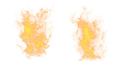 Isolated abstract fire collection. Campfire effect texture concept, campfire graphic design, night flames. Burning flames hissing, danger of explosion.
