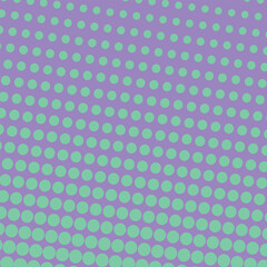 Abstract blue and purple colour monochrome diagonal halftone pattern. Comic background. Dotted backdrop with circles, dots, point.