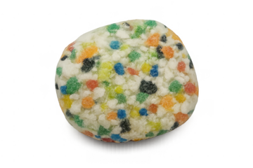 Colorful sugar candy dotting sweet confectionery