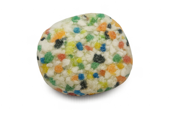 Colorful sugar candy dotting sweet confectionery